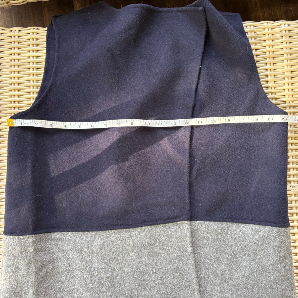 Talbots NEW WITH TAGS Colorblock Wool Blend‎ Vest medium workwear holiday - Picture 11 of 12